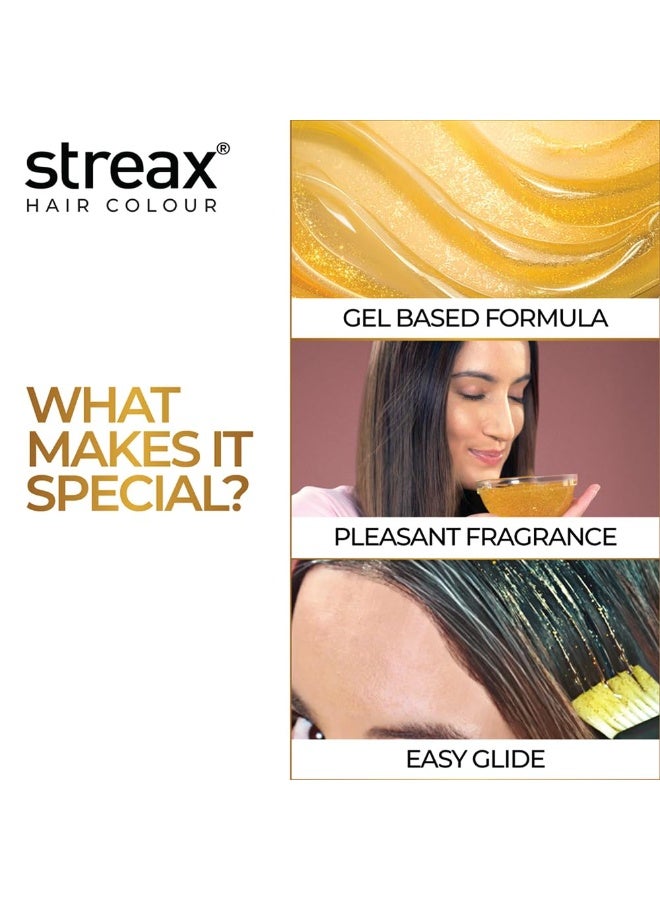 Streax Gel Hair Colour for Women  Natural Brown 4, 150ml | Hair Colour Brown| 100% grey coverage | Long Lasting Hair Color, Easy to Use | Ammonia-Free Hair Color, Lasts Up to 20 Washes (Pack of 2) - Image 2